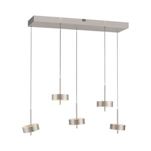 Paul Neuhaus 5-lichts hanglamp Q-Rotate aluminium modern 2249-95