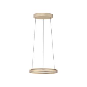 Paul Neuhaus Strakke hanglamp Pure E-Loop messing 2550-60