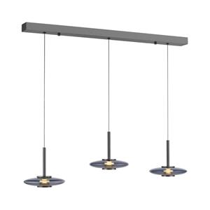Paul Neuhaus Hanglamp 3-lichts Pure Vitrum design grijs 2083-15