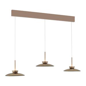 Paul Neuhaus 3-lichts hanglamp Pure Moon brons 2193-97