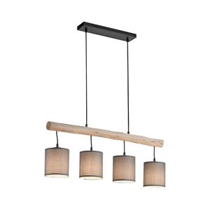Just Light Landelijke hanglamp Green Tribu taupe 15783-29