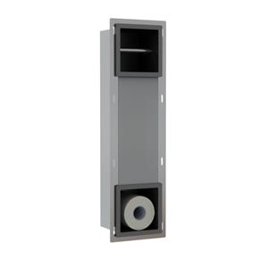 Fortifura Calvi Inbouw Reserve- en toiletrolhouder - Geborsteld Gunmetal PVD SW1126050/SW1126054
