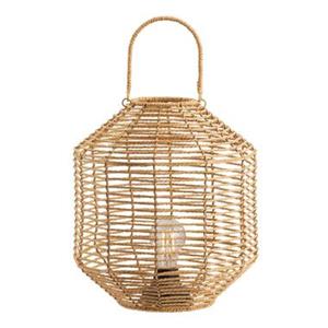 Leen Bakker LED lantaarn Novi naturel 30xØ29 cm