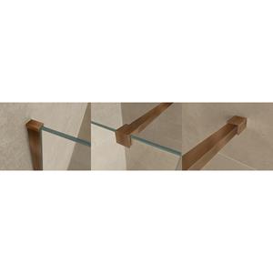 BWS Profielset Met Stabilisatiestang  Smile 120 cm Geborsteld Brons Koper 