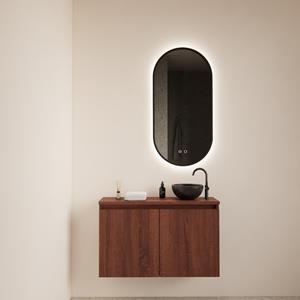 BWS Fonteinmeubel  Meadow 80x50 cm Choco Eiken Incl. Topplaat 