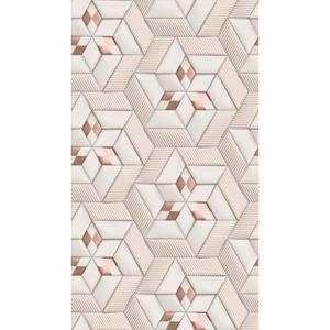 Livingwalls Behang 3d-motief Wit, Crème En Bronze - 159 X 280 Cm - As-391782