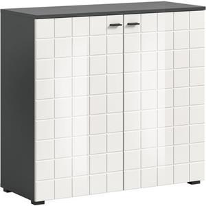 INOSIGN Kast Gora, Breite 92 cm, gefräste Front in Waffeloptik hochglanz
