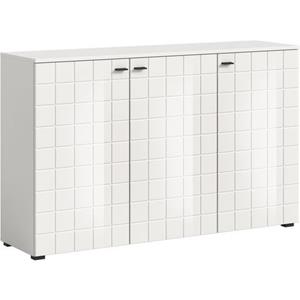 INOSIGN Dressoir Gora, Breite 138 cm, gefräste Front in Waffeloptik hochglanz