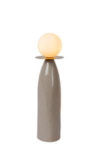 Lucide FIGARO - Tafellamp - Ø 12 cm - 1xG9 - Grijs