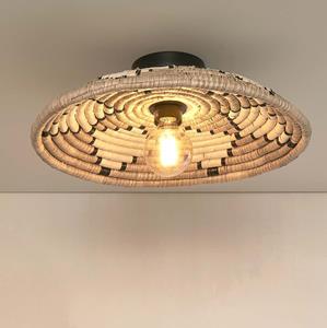 GOOD&MOJO Plafondlamp Andros Zeegras, 45cm - Naturel/Wit