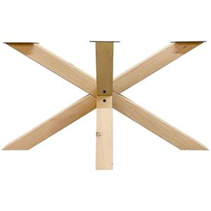 Furniture Legs Europe Spinpoot van eikenhout ongelijkzijdig matrix 140 bij 70 cm en hoogte 72 cm (10 x 10 cm)