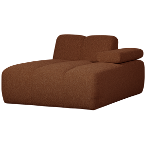 WOOOD Mojo Chaise Longue Element Rechts Boucle Roest Bruin Melange