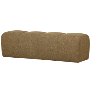 WOOOD Mojo Bankje 160Cm Boucle Geel/Bruin Melange