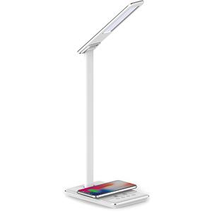 BES LED LED Bureaulamp - Brinton - 5W - Aanpasbare Lichtkleur CCT - Dimbaar - Qi Draadloze Oplaadfunctie - Wit