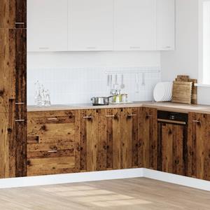 vidaXL Onderkast 60x46x81,5 cm bewerkt hout oud houtkleurig