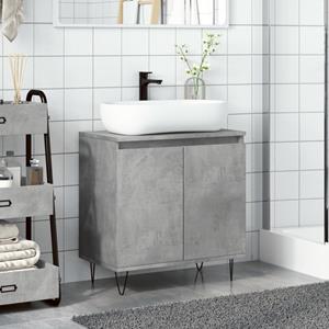 vidaXL Badkamerkast 58x33x60 cm bewerkt hout betongrijs