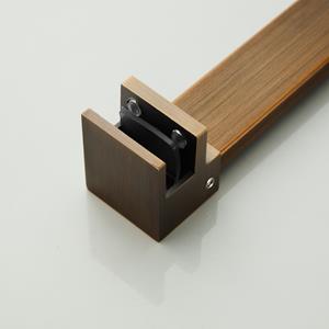 Saniclear Redro glasbevestiging haaks verouderd messing