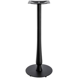 Vega Statafelpoot Barock rond; 43x108 cm (ØxH); zwart; rond