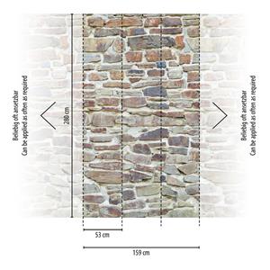 Livingwalls The Wall II - Beige - Stenen Muur - 392511
