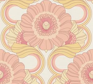 AS Creation Retro Chic - Geel - Retro - 395305