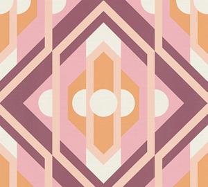 AS Creation Retro Chic - Oranje - Retro - 395311