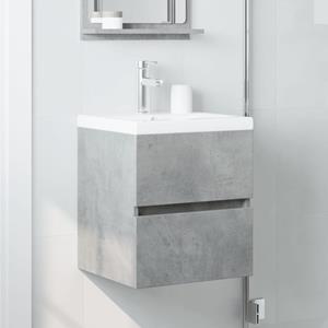 vidaXL Wastafelkast 41x38,5x45 cm spaanplaat betongrijs