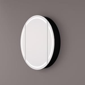 Hipp Design Spiegelkast  SPK 81000 Rond Met Verlichting Incl. Spiegelverwarming en Stopcontact (Alle Maten)