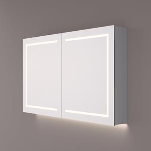 Hipp Design Spiegelkast  SPK 62000 Rechthoek Met Verlichting Incl. Spiegelverwarming en Stopcontact (Alle Maten)