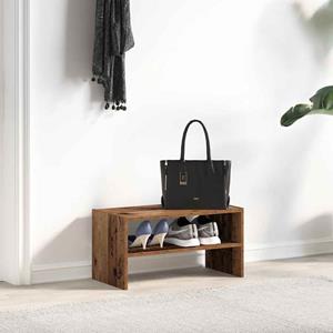 vidaXL Schoenenrek stapelbaar 60x30x30,5 cm oud houtkleurig