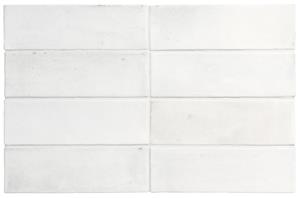 Jabo Tegelsample:  Premium Koko wandtegel 15x5cm wit mat