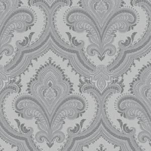 Dutch Wallcoverings Casbah/Bs1 Damask Grey/Silver - Grijs/Zilver