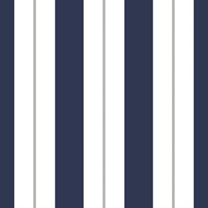Dutch Wallcoverings Joy - Strepen - Blauw/Wit/Grijs