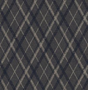 Dutch Wallcoverings Sauvage Ruit - Zwart