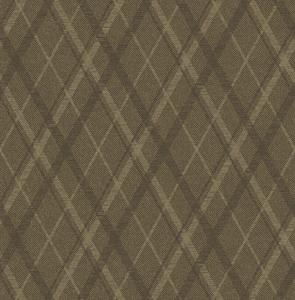 Dutch Wallcoverings Sauvage Ruit - Bruin