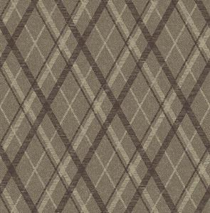 Dutch Wallcoverings Sauvage Ruit - Bruin