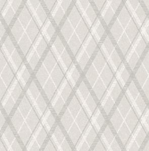 Dutch Wallcoverings Sauvage Ruit - Grijs