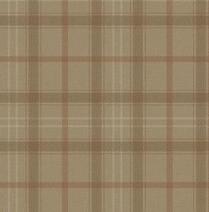 Dutch Wallcoverings Sauvage Ruit - Beige/Rood