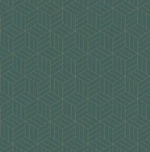 Dutch Wallcoverings Euphorie - Dessin - Groen/Goud