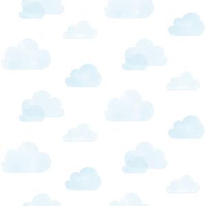 Dutch Wallcoverings Joy - Wolken - Wit/Blauw