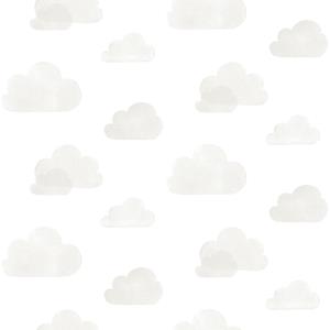 Dutch Wallcoverings Joy - Wolken - Wit/Grijs