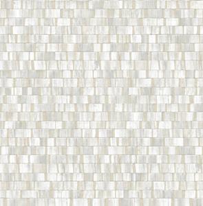 Dutch Wallcoverings Artisan Small Metallic Wood - Grey/Silver