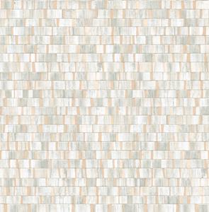 Dutch Wallcoverings Artisan Small Metallic Wood - Green/Gilver