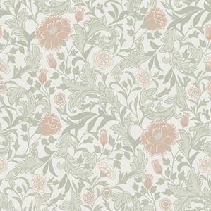 Dutch Wallcoverings Eleganza - Bilbury Sage Coral - Multicolor