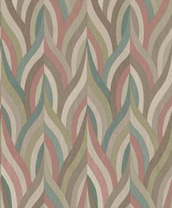 Dutch Wallcoverings Arabesque - Arabesque Red Teal - Multi