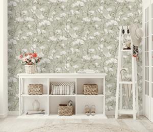 Dutch Wallcoverings Eleganza - Petalina Sage - Groen