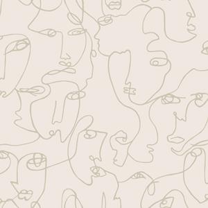 Dutch Wallcoverings Amazonia - Linear Visage Neutral - Multicolor