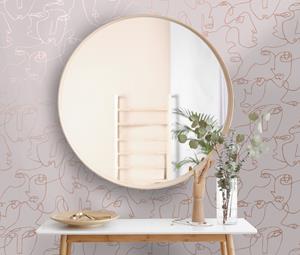 Dutch Wallcoverings Amazonia - Linear Visage Pink - Roze