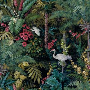 Dutch Wallcoverings Cascading Gardens - Masoala - Black