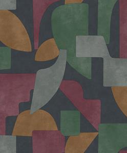 Dutch Wallcoverings Arboretum - Linnet Navy Berry - Multi