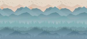 Dutch Wallcoverings Cascading Gardens - Montana - Mural